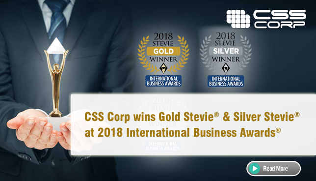 CSS Corp wins Gold Stevie & Silver Stevie at 2018 International Business Awards